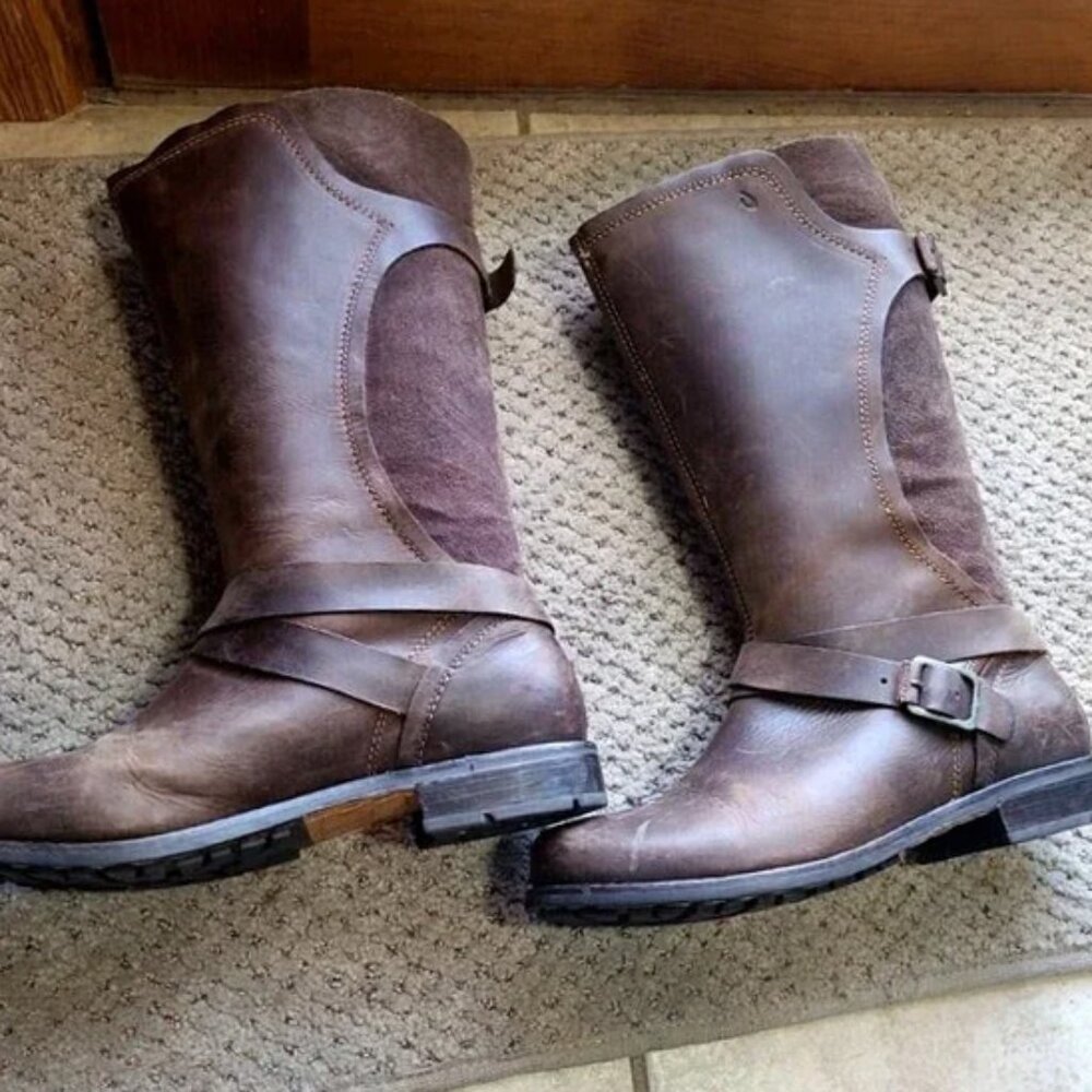 OLUKAI Pa'ia Leather Boot Women 8 - Picture 3 of 6